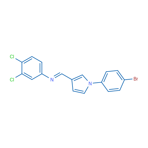 (1E)-1-[1-(4-Bromophenyl)-1H-pyrrol-3-yl]-N-(3,4-dichlorophenyl)methanimine 1g