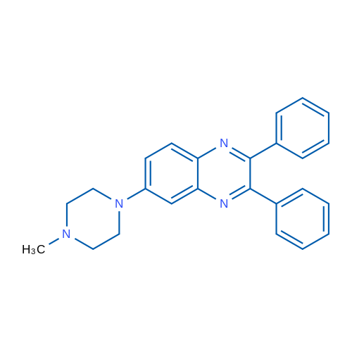 6-(4-Methylpiperazin-1-yl)-2,3-diphenylquinoxaline 1g