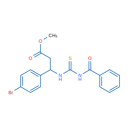 Methyl 3-(4-bromophenyl)-3-{[(phenylformamido)methanethioyl]amino}propanoate 1g