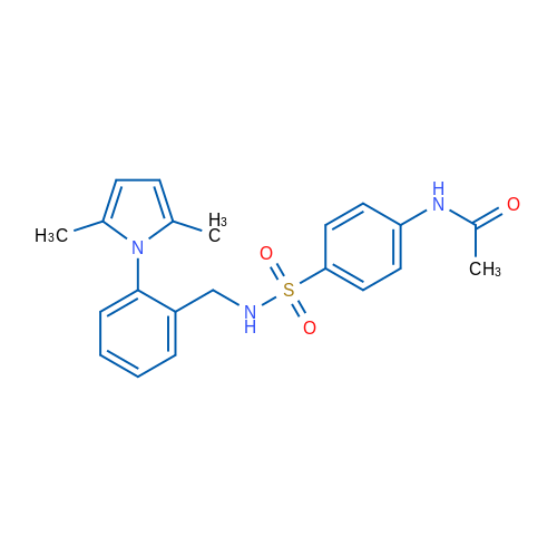 N-[4-({[2-(2,5-dimethyl-1H-pyrrol-1-yl)phenyl]methyl}sulfamoyl)phenyl]acetamide 1g