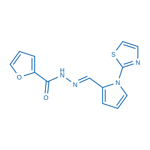 N'-[(1E)-[1-(1,3-Thiazol-2-yl)-1H-pyrrol-2-yl]methylidene]furan-2-carbohydrazide 1g