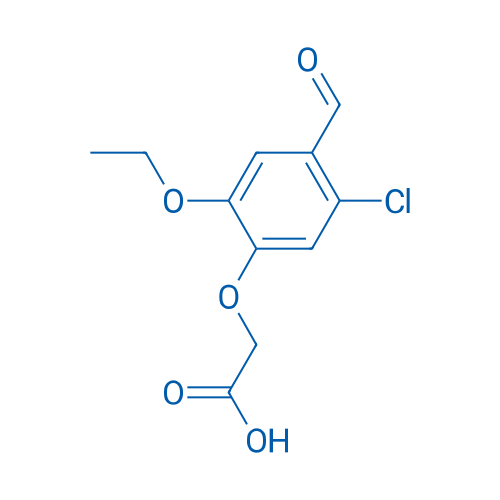 2-(5-Chloro-2-ethoxy-4-formylphenoxy)acetic acid 250mg