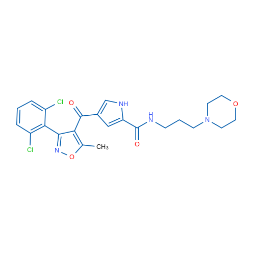 4-[3-(2,6-Dichlorophenyl)-5-methyl-1,2-oxazole-4-carbonyl]-N-[3-(morpholin-4-yl)propyl]-1H-pyrrole-2-carboxamide 1g