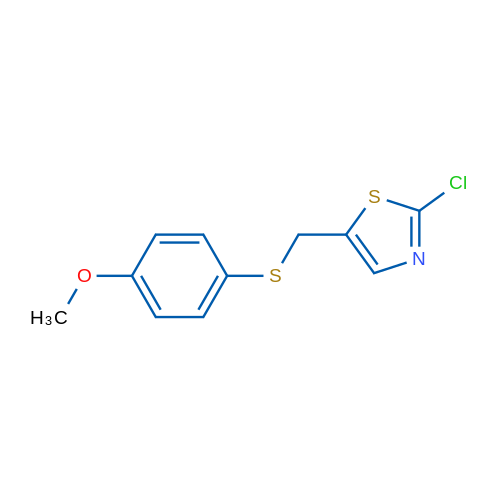 2-Chloro-5-{[(4-methoxyphenyl)sulfanyl]methyl}-1,3-thiazole 1g