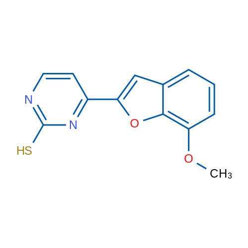 4-(7-Methoxy-1-benzofuran-2-yl)pyrimidine-2-thiol 1g