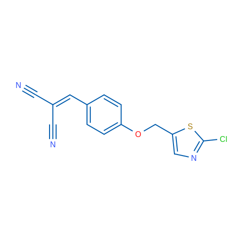 2-({4-[(2-chloro-1,3-thiazol-5-yl)methoxy]phenyl}methylidene)propanedinitrile 1g
