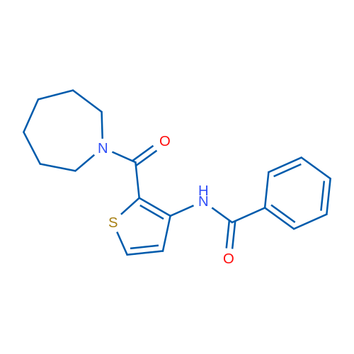 N-[2-(Azepane-1-carbonyl)thiophen-3-yl]benzamide 1g