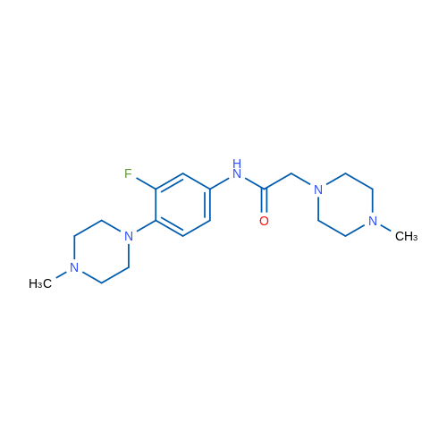 N-[3-Fluoro-4-(4-methylpiperazin-1-yl)phenyl]-2-(4-methylpiperazin-1-yl)acetamide 1g