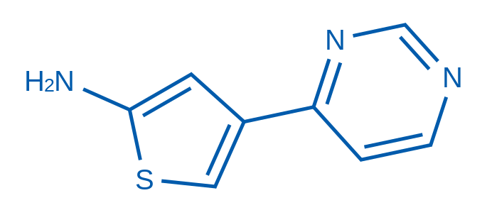 4-(Pyrimidin-4-yl)thiophen-2-amine 250mg