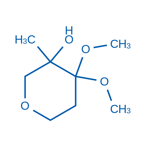 4,4-Dimethoxy-3-methyltetrahydro-2H-pyran-3-ol 100mg