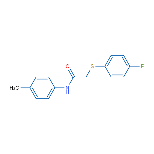 2-[(4-Fluorophenyl)sulfanyl]-N-(4-methylphenyl)acetamide 1g