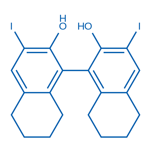 (S)-3,3'-Diiodo-5,5',6,6',7,7',8,8'-octahydro-[1,1'-binaphthalene]-2,2'-diol 250mg