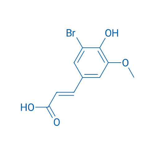 3-(3-Bromo-4-hydroxy-5-methoxyphenyl)acrylic acid(predominantly trans) 25g