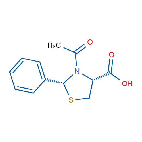 (2R,4R)-3-Acetyl-2-phenylthiazolidine-4-carboxylic acid 5g