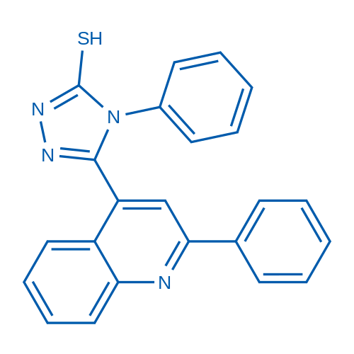 4-Phenyl-5-(2-phenylquinolin-4-yl)-4H-1,2,4-triazole-3-thiol 5g