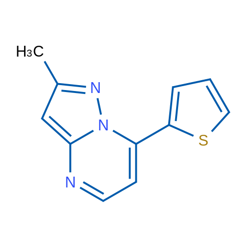 2-Methyl-7-(thiophen-2-yl)pyrazolo[1,5-a]pyrimidine 10mg