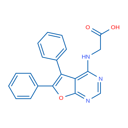 (5,6-Diphenyl-furo[2,3-d]pyrimidin-4-ylamino)-acetic acid 1g