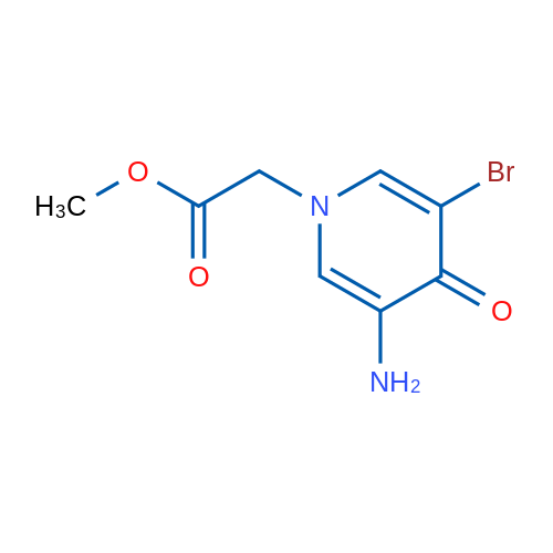 Methyl 2-(3-amino-5-bromo-4-oxo-1,4-dihydropyridin-1-yl)acetate 1g