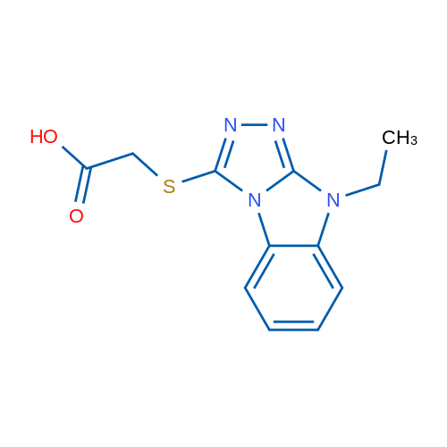 2-((9-Ethyl-9H-benzo[4,5]imidazo[2,1-c][1,2,4]triazol-3-yl)thio)acetic acid 1g