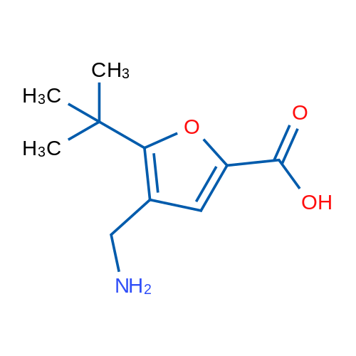 4-(Aminomethyl)-5-(tert-butyl)furan-2-carboxylic acid 1g