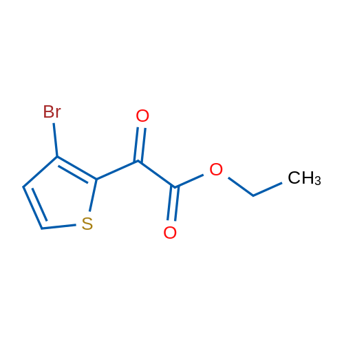 Ethyl 3-bromothiophene-2-glyoxylate 1g
