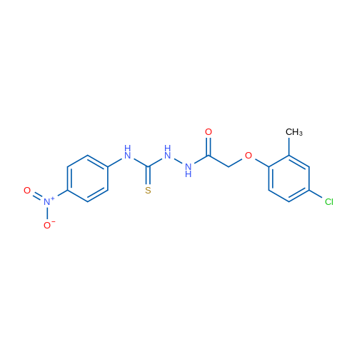 2-(4-Chloro-2-methylphenoxy)-N-{[(4-nitrophenyl)carbamothioyl]amino}acetamide 1g