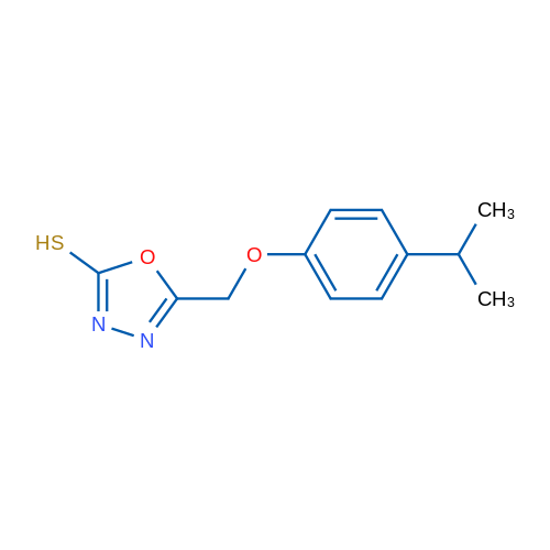 5-((4-Isopropylphenoxy)methyl)-1,3,4-oxadiazole-2-thiol 1g