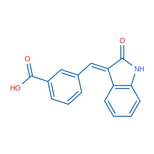3-{[(3E)-2-oxo-2,3-dihydro-1H-indol-3-ylidene]methyl}benzoic acid 1g