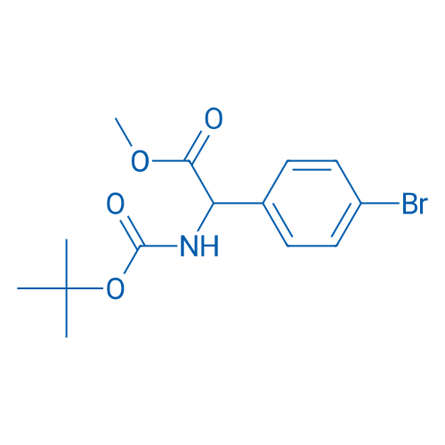Methyl 2-(4-bromophenyl)-2-((tert-butoxycarbonyl)amino)acetate 100mg
