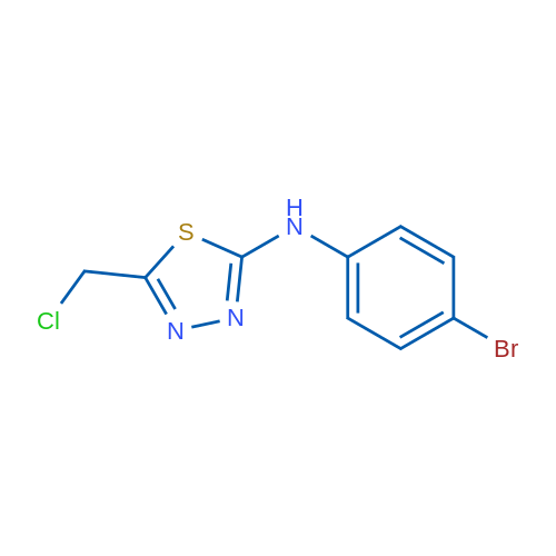N-(4-Bromophenyl)-5-(chloromethyl)-1,3,4-thiadiazol-2-amine 1g