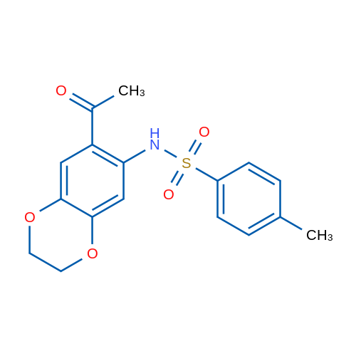 N-(7-Acetyl-2,3-dihydrobenzo[b][1,4]dioxin-6-yl)-4-methylbenzenesulfonamide 1g