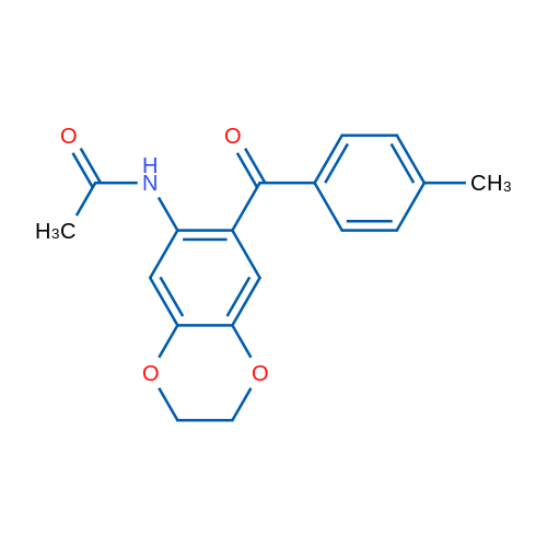 N-(7-(4-Methylbenzoyl)-2,3-dihydrobenzo[b][1,4]dioxin-6-yl)acetamide 1g