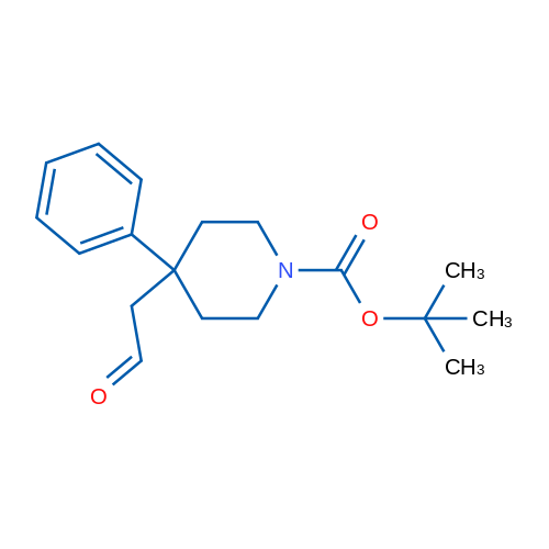 tert-Butyl 4-(2-oxoethyl)-4-phenylpiperidine-1-carboxylate 1g
