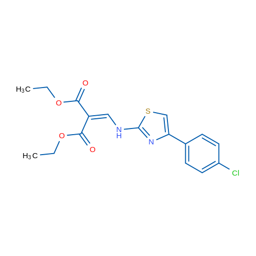 1,3-Diethyl 2-({[4-(4-chlorophenyl)-1,3-thiazol-2-yl]amino}methylidene)propanedioate 1g