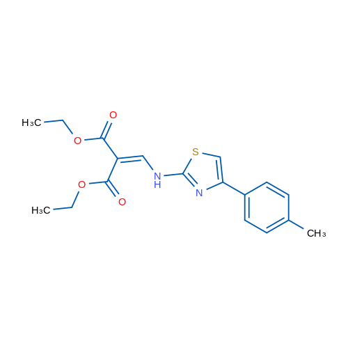 1,3-Diethyl 2-({[4-(4-methylphenyl)-1,3-thiazol-2-yl]amino}methylidene)propanedioate 1g
