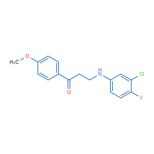 3-[(3-Chloro-4-fluorophenyl)amino]-1-(4-methoxyphenyl)propan-1-one 1g