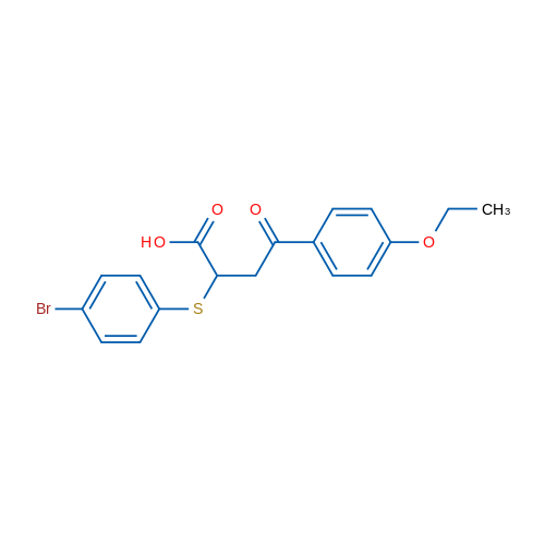 2-[(4-Bromophenyl)sulfanyl]-4-(4-ethoxyphenyl)-4-oxobutanoic acid 1g
