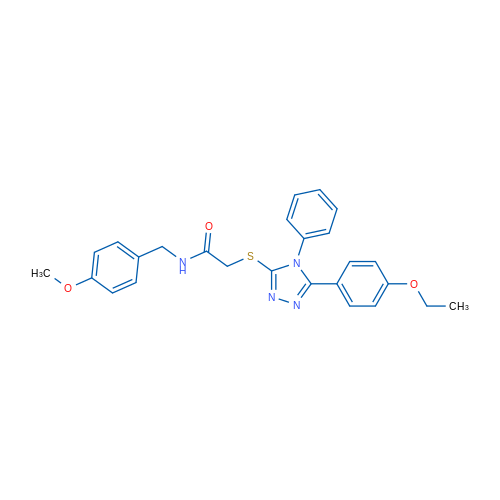 2-{[5-(4-ethoxyphenyl)-4-phenyl-4H-1,2,4-triazol-3-yl]sulfanyl}-N-[(4-methoxyphenyl)methyl]acetamide 1g