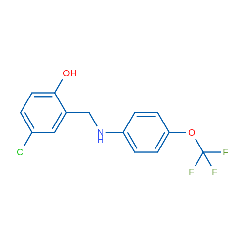 4-Chloro-2-({[4-(trifluoromethoxy)phenyl]amino}methyl)phenol 1g