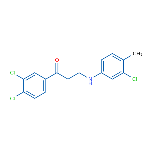 3-[(3-Chloro-4-methylphenyl)amino]-1-(3,4-dichlorophenyl)propan-1-one 1g