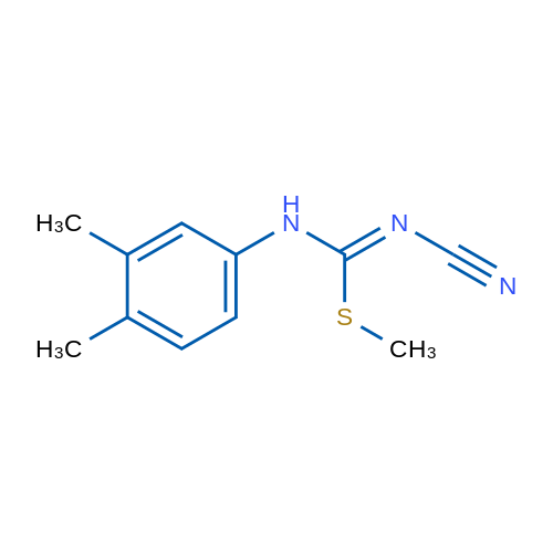 (Z)-N'-Cyano-N-(3,4-dimethylphenyl)(methylsulfanyl)methanimidamide 1g