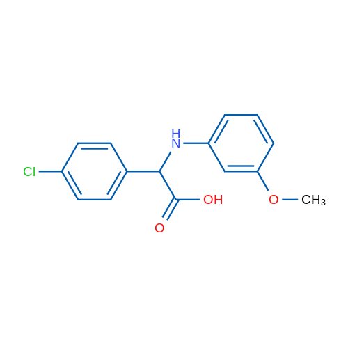 2-(4-Chlorophenyl)-2-((3-methoxyphenyl)amino)acetic acid 1g
