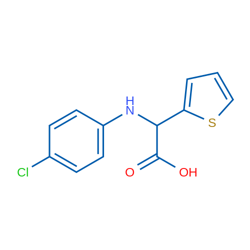 2-((4-Chlorophenyl)amino)-2-(thiophen-2-yl)acetic acid 1g