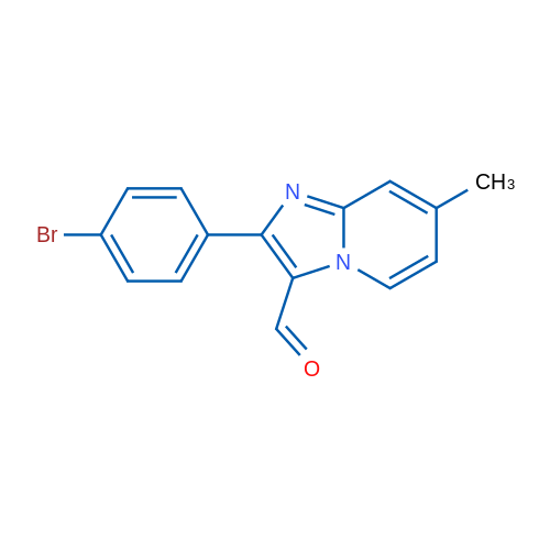 2-(4-Bromophenyl)-7-methylimidazo[1,2-a]pyridine-3-carbaldehyde 1g