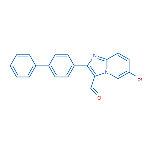 2-([1,1'-Biphenyl]-4-yl)-6-bromoimidazo[1,2-a]pyridine-3-carbaldehyde 1g