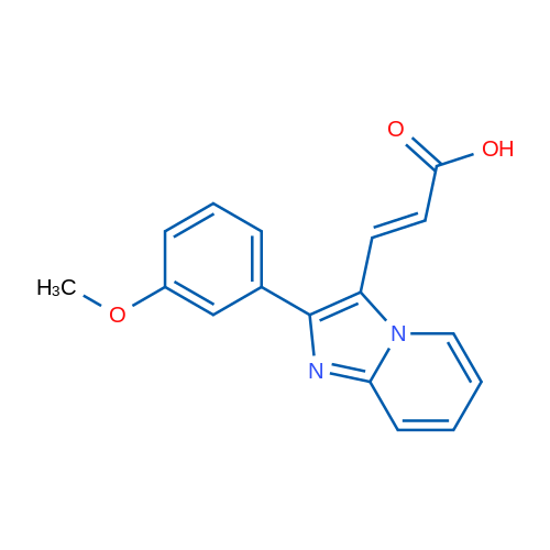 3-(2-(3-Methoxyphenyl)imidazo[1,2-a]pyridin-3-yl)acrylic acid 1g