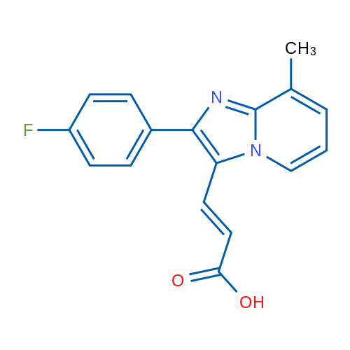 3-(2-(4-Fluorophenyl)-8-methylimidazo[1,2-a]pyridin-3-yl)acrylic acid 1g