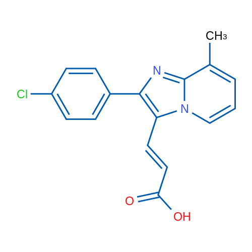 3-(2-(4-Chlorophenyl)-8-methylimidazo[1,2-a]pyridin-3-yl)acrylic acid 1g