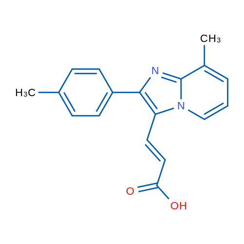 3-(8-Methyl-2-(p-tolyl)imidazo[1,2-a]pyridin-3-yl)acrylic acid 1g