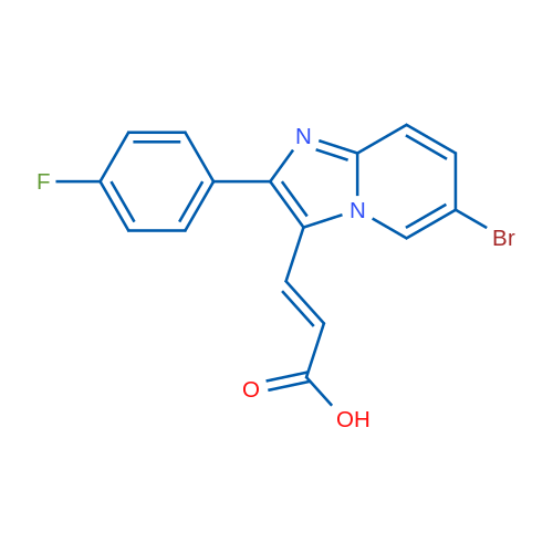 3-(6-Bromo-2-(4-fluorophenyl)imidazo[1,2-a]pyridin-3-yl)acrylic acid 1g